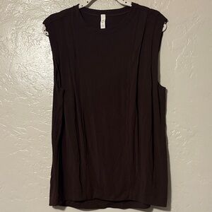 Lululemon Women’s Dark Brown Sleeveless top size 6